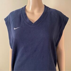 Nike knit navy vest sweater, size XL